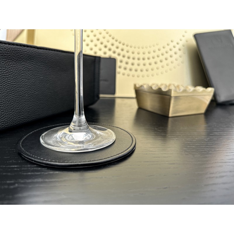 Dessous De Verre Antidérapant Pour Voiture - 2 Pièces - PVC Nid D'abeille - Diamètre 7 Cm - Noir - Protège Porte-gobelets